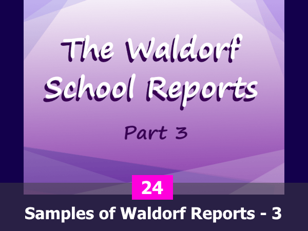 Waldorf Reports - Report Samples Part 3
