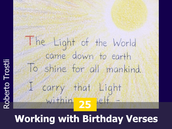 Illustration of a Birthday Verse