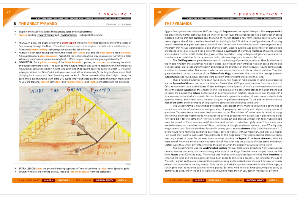 Ancient Egypt – A Waldorf Diary
